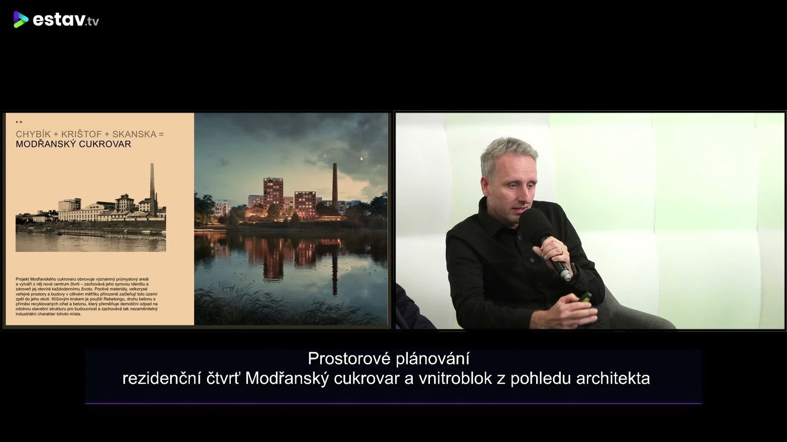Prostorové plánování – rezidenční čtvrť Modřanský cukrovar a vnitroblok z pohledu architekta
