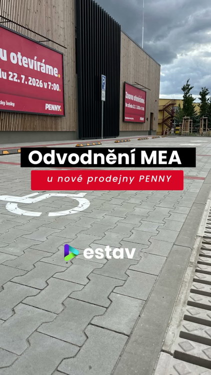 Odvodnění MEA u nového Penny v České Lípě